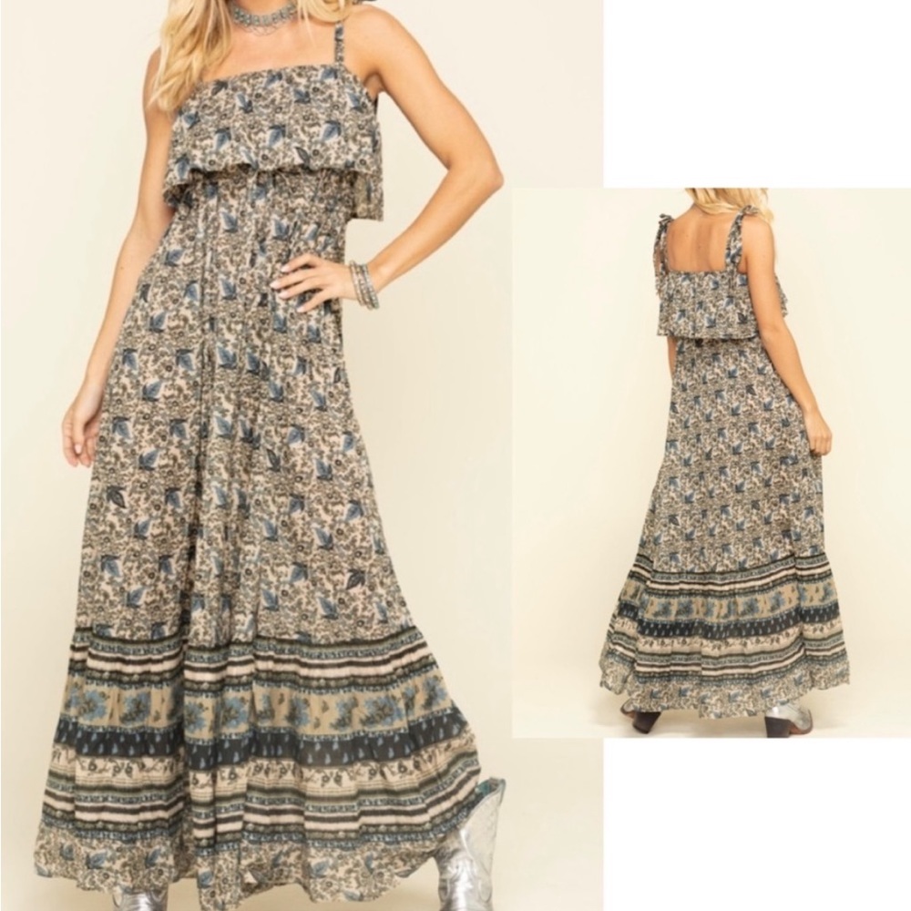 Free People Neutral Tangier Maxi Dress
